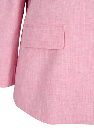 Melert blazer med knappelukking, Rosebloom, Packshot image number 3