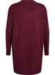 Ribbestrikket cardigan med lommer, M&oslash;rk Bordeaux, Packshot image number 1