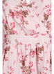 Kort kjole med blomstertrykk og V-hals, Rosa, Packshot image number 2