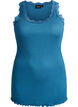 Topp med blondekant, Bl&aring;, Packshot image number 0