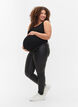 Coated bukser til gravide, Svart, Model image number 0