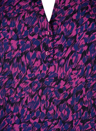 FLASH - bluse med lange ermer og trykk, Pink Blue AOP, Packshot image number 2