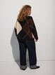 Strikk med harlekintrykk, Svart, Model image number 2
