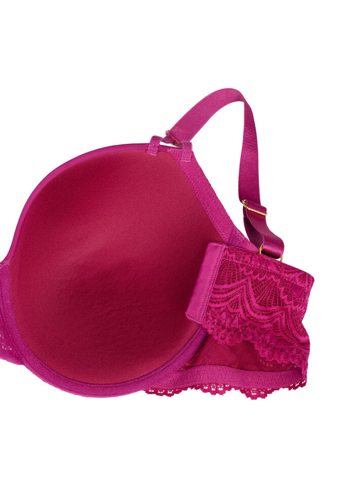 Polstret BH med blonder, Boysenberry, Packshot