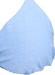 Trekant bikinitopp med et teksturert mønster, Blå, Packshot image number 2