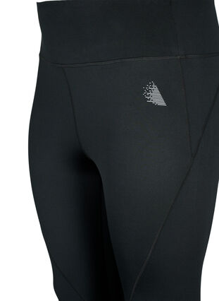 Zizzi Treningstights med fleece fôr, Black, Packshot image number 2