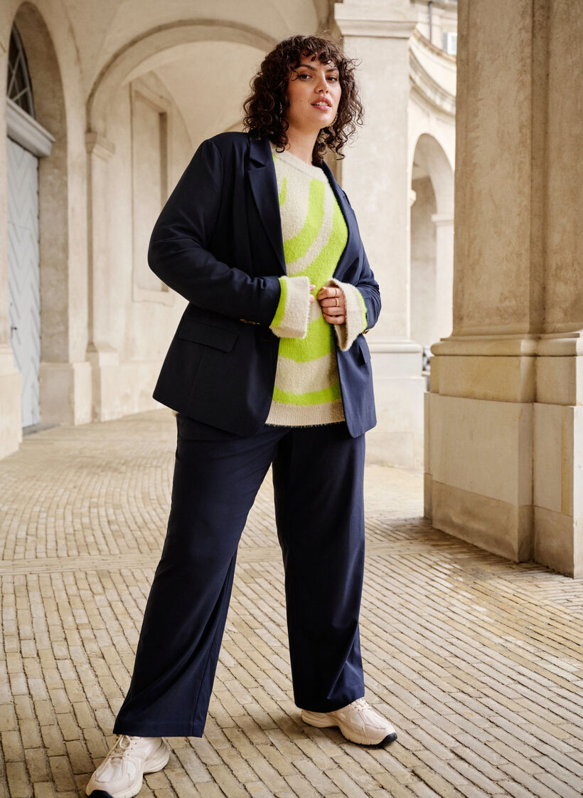 Klassisk bukse med rett passform, Night Sky, Image image number 0