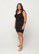 Ensfargede standard sykkelshorts, Svart, Model image number 1