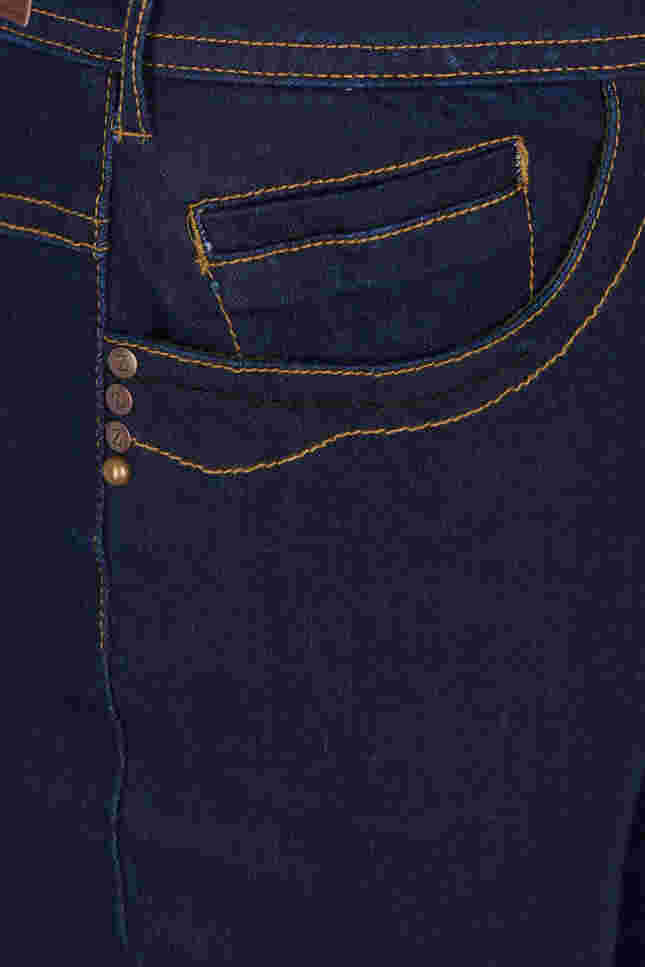 Slim fit Vilma jeans med høyt liv, Dk blue rinse, Packshot image number 2