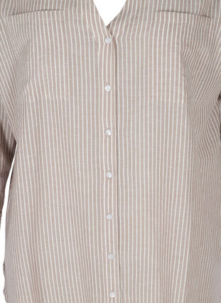 Stripete skjorte i 100% bomull, Quail Stripe, Packshot image number 2