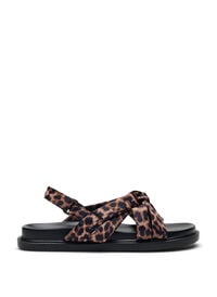 Wide fit - Sandal med knutedetaljer, Brun Wide fit - Sandal med knutedetaljer