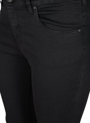 Super slim Amy jeans med høyt liv, Black, Packshot image number 2