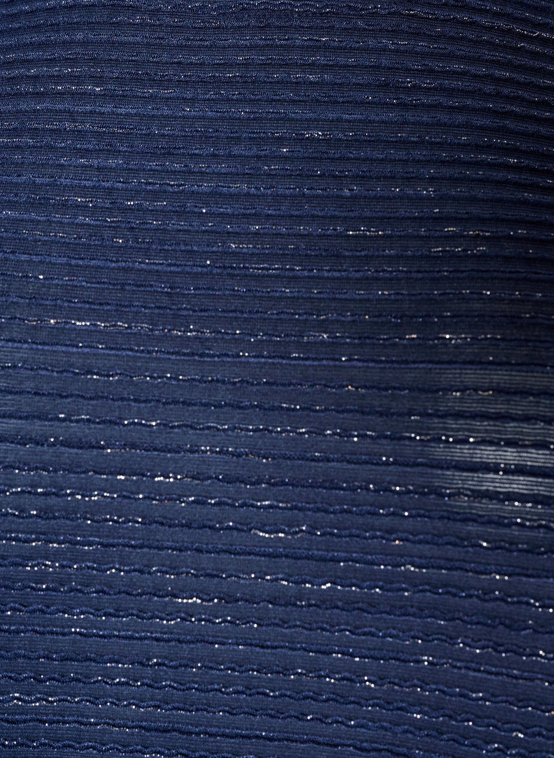 ZizziBluse med tekstur og glitter, Bl&aring;, Packshot image number 2