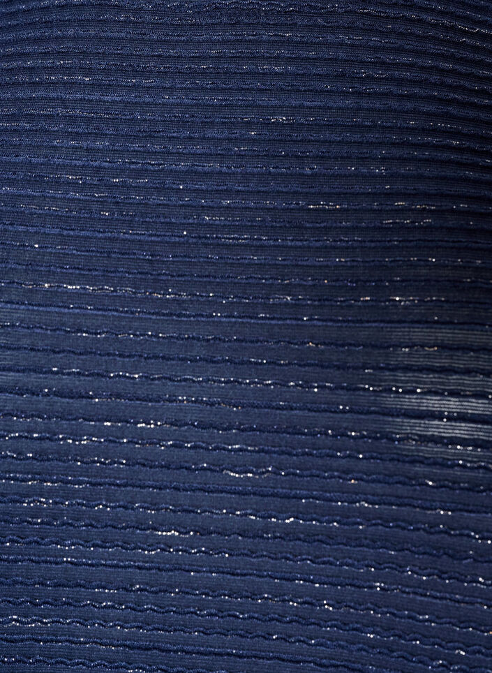 Bluse med tekstur og glitter, Bl&aring;, Packshot image number 2