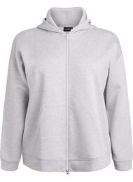 Scuba hettegenser med glidel&aring;s og lommer, Gr&aring;