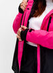 Tofarget skijakke med hette, Fuchsia Purple Comb, Model image number 2