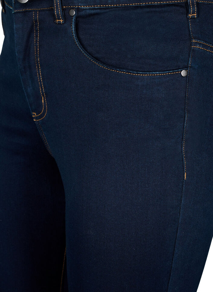 Super slim Amy jeans med høyt liv, Unwashed, Packshot