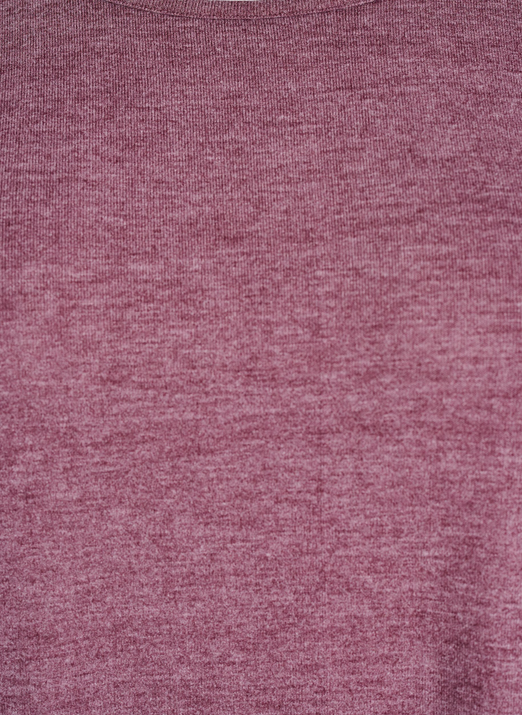 Zizzi Jersey bluse med 3/4 ermer, R&oslash;d, Packshot image number 2