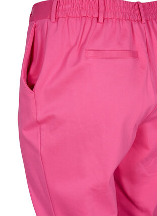 Cropped bukser med lommer, Shocking Pink, Packshot image number 3