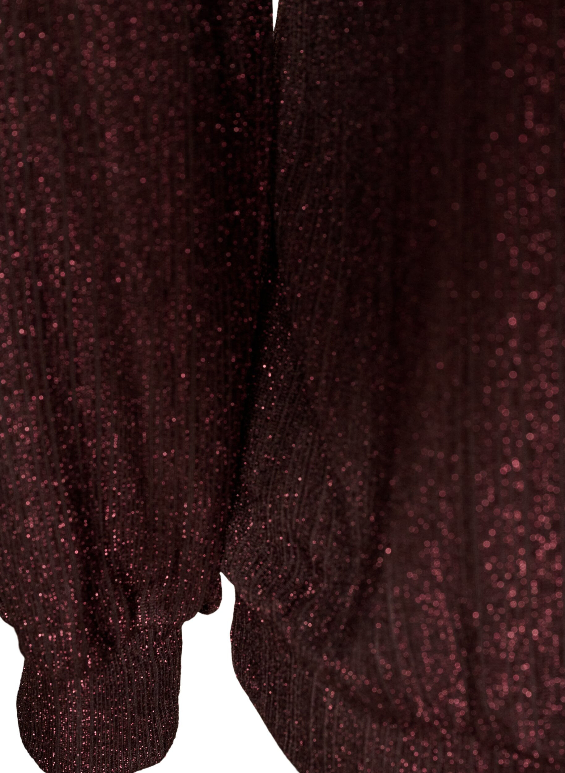 ZizziBluse med vertikal struktur og glittertr&aring;d, Brun, Packshot image number 3