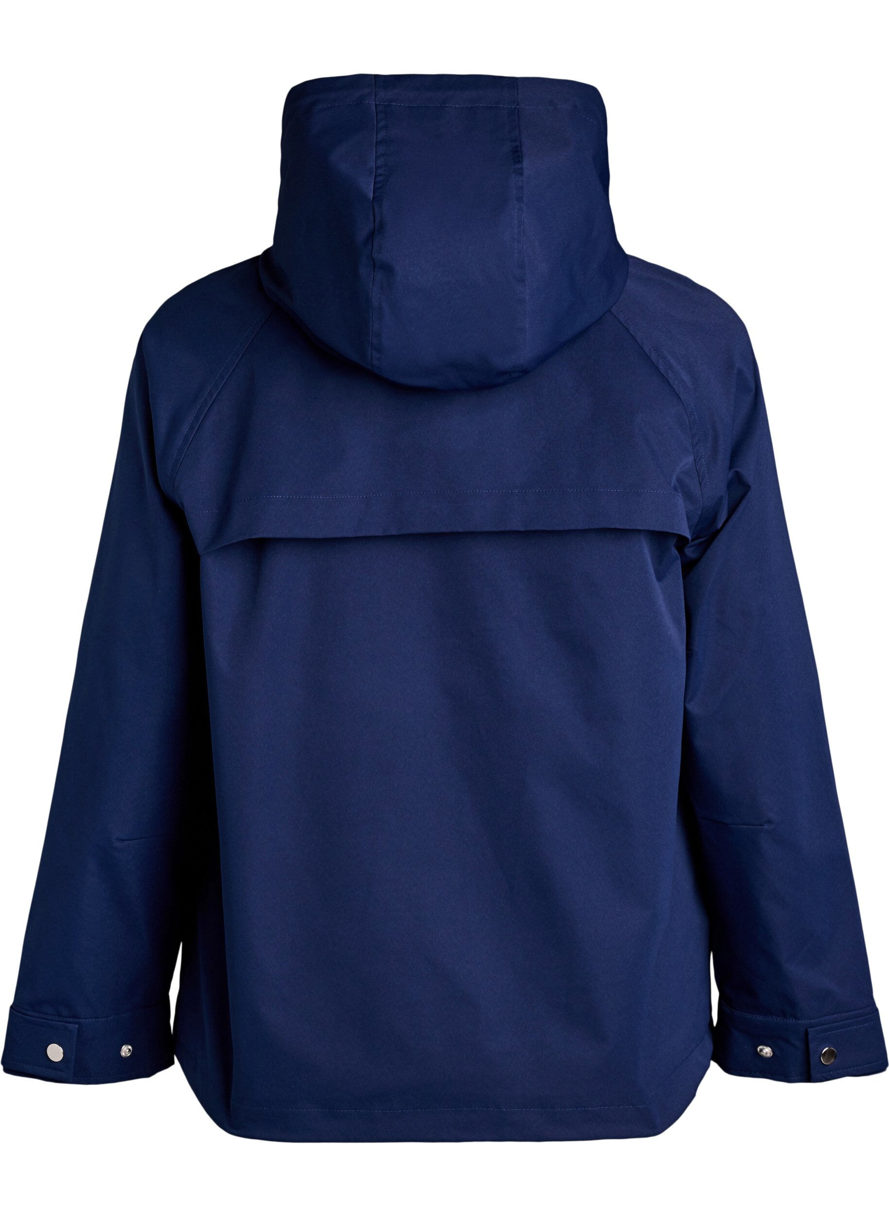 ZizziKort v&aring;rjakke med avtagbar hette, Bl&aring;, Packshot image number 1