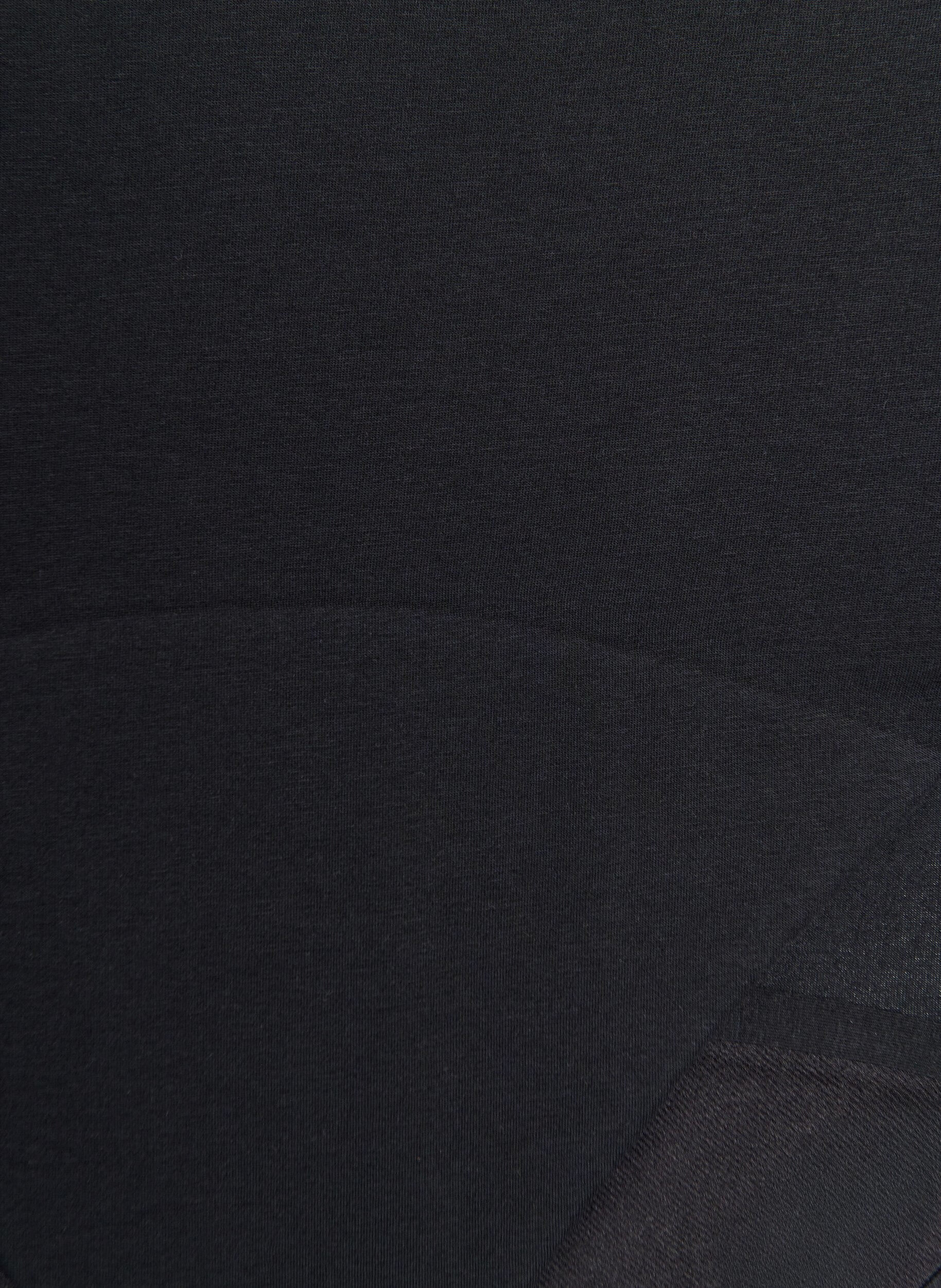 Zizzi Menstruasjonstruser i bomull med h&oslash;y midje, Svart, Packshot image number 2