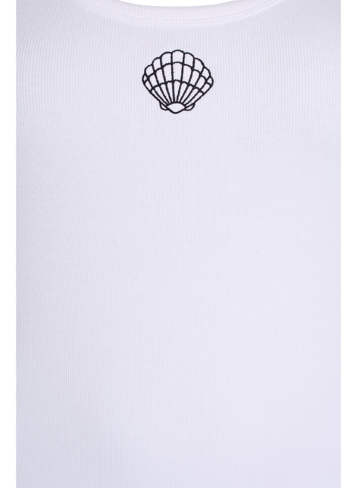 Figurn&aelig;r topp med motiv, Hvit, Packshot image number 2