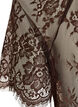 Kortermet bluse med blonder og knyting, Brun, Packshot image number 3