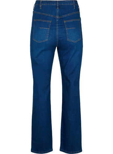 Megan jeans med ekstra høy midje og normal passform, Dark blue, Packshot image number 1