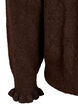 Cardigan med harlekintrykk og V-hals, Brun, Packshot image number 3