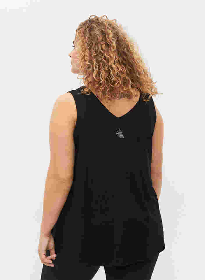 Treningstopp i viskosemateriale, Black, Model