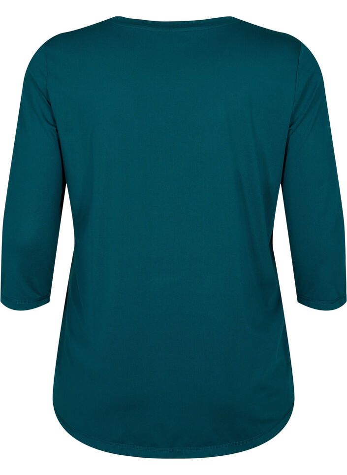 Treningsgenser med 3/4-ermer, Grønn, Packshot image number 1