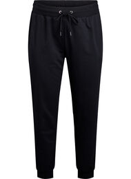 Ledig joggedressbukse med lommer, Black