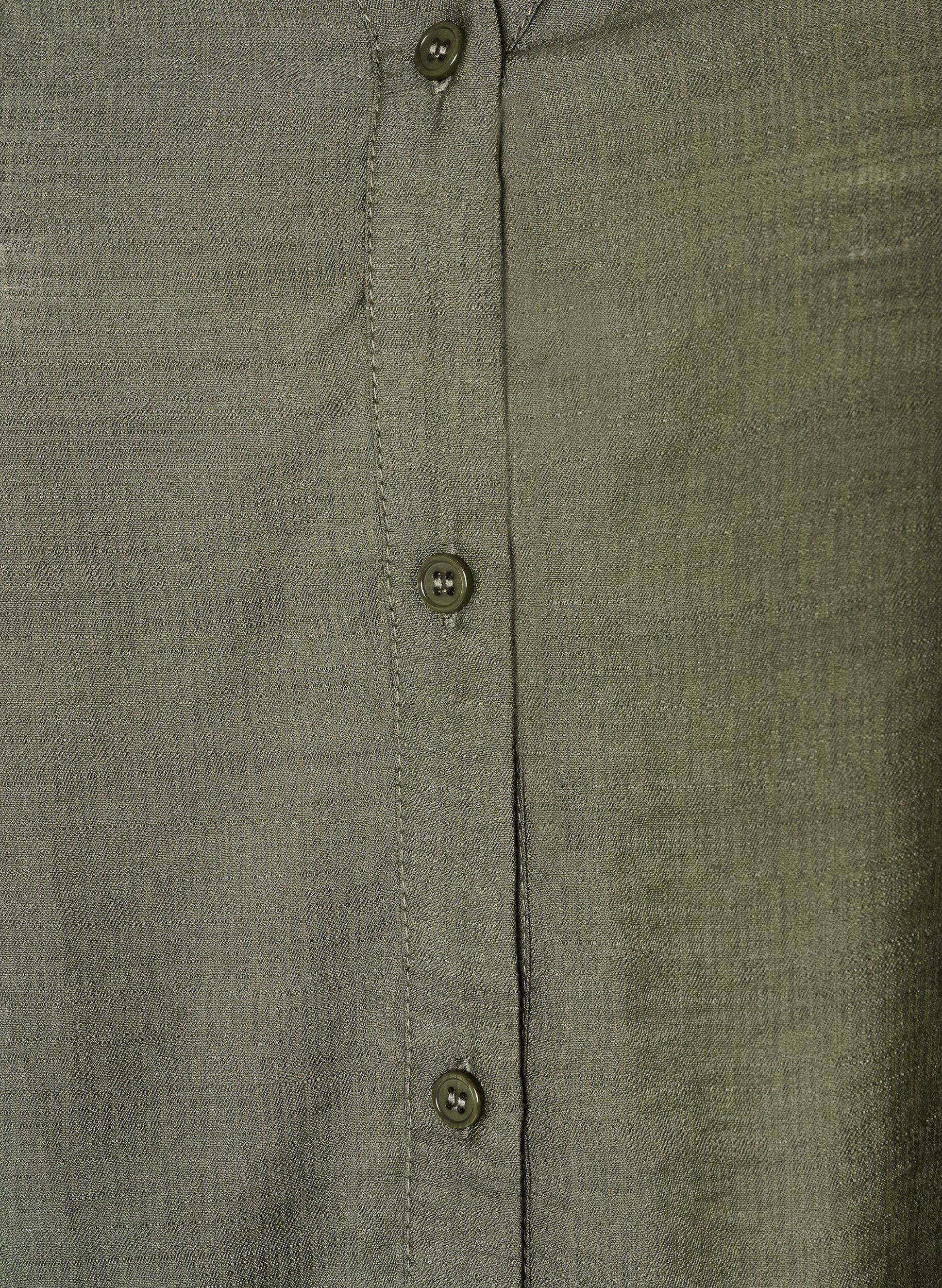ZizziViskoseskjorte med broderte ermer, Gr&oslash;nn, Packshot image number 2