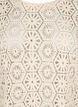 Heklet bluse med korte ermer, Beige, Packshot image number 2