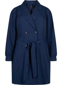 Trenchcoat med belte og lommer