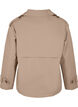 Kort trenchcoat med klassiske detaljer, Grå, Packshot image number 1