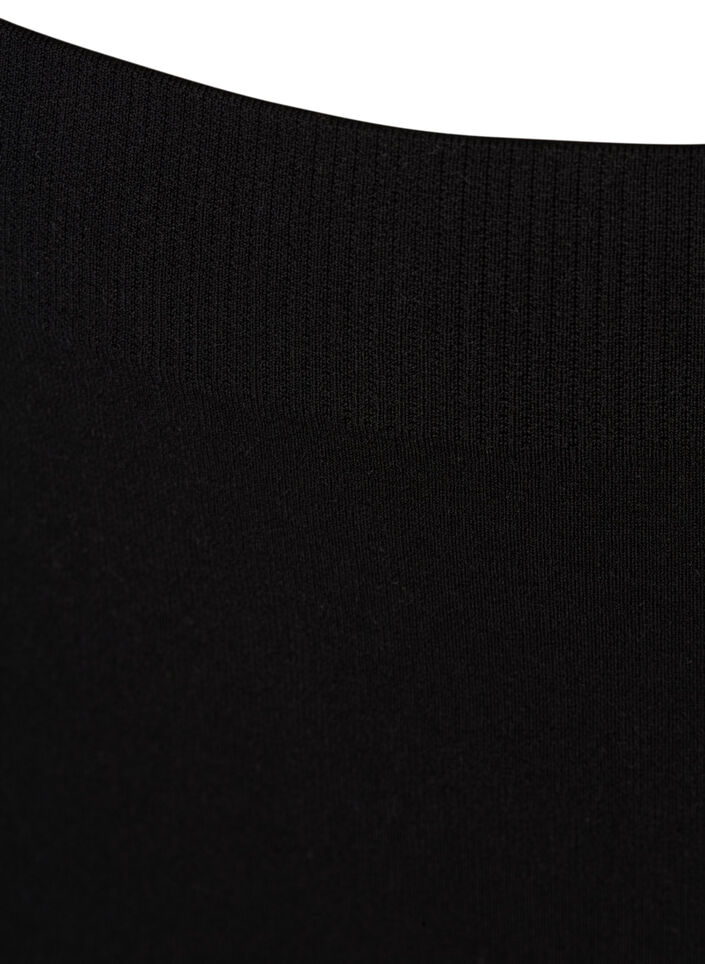 Sømløse sykkelshorts, Black, Packshot image number 2