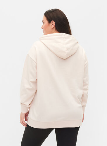 Hettegenser med lomme, Lilac Ash, Model image number 1