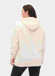 Hettegenser med lomme, Lilac Ash, Model