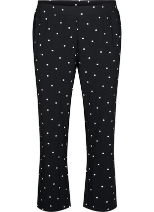 Zizzi Flash – Bukser med rett passform, Svart, Packshot image number 0