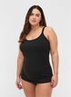 Light shapewear topp med justerbare stropper, Black, Model image number 0