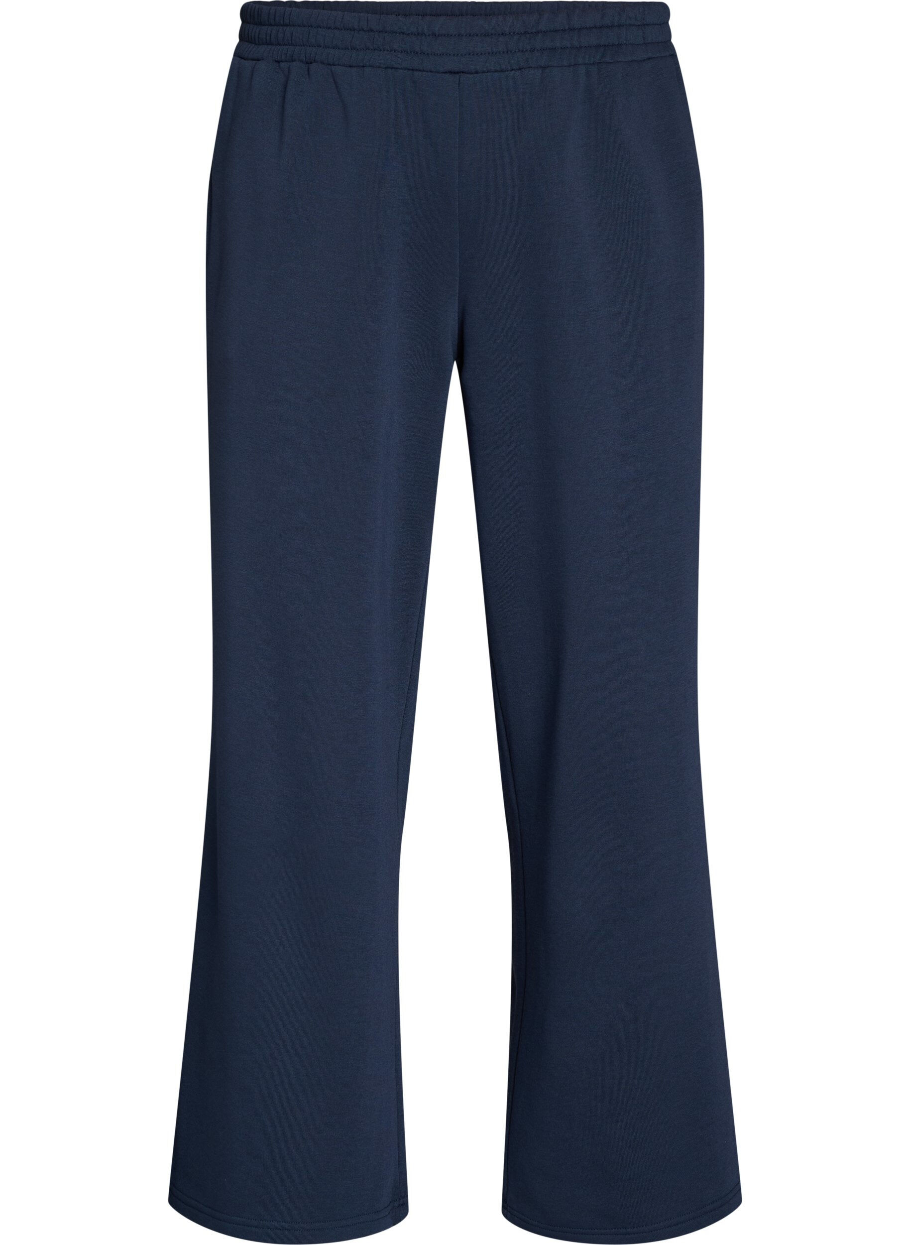 ZizziSweatpants med h&oslash;y midje og vide ben, Bl&aring;, Packshot image number 0