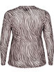 Mesh-topp med sebram&oslash;nster, Svart, Packshot image number 1