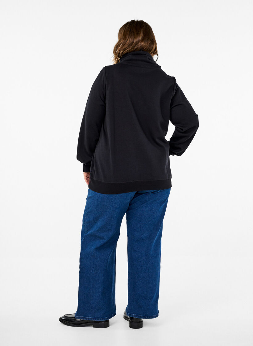 Vide jeans, Bl&aring;, Model image number 1
