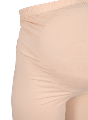 Tettsittende gravidshorts i bomull, Frappé, Packshot image number 2