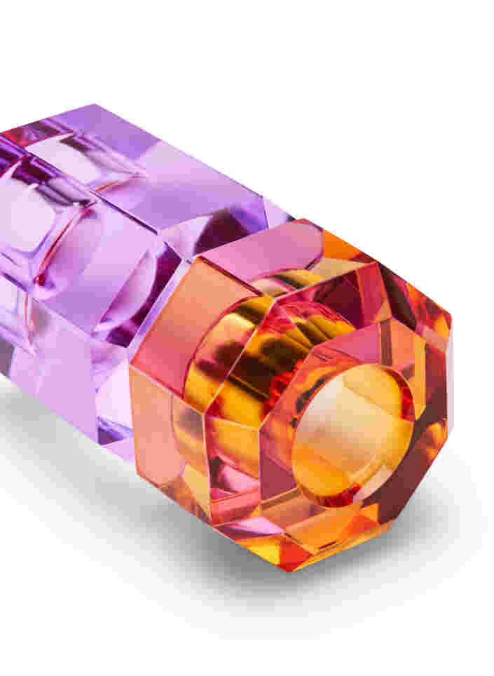 Lysestake i krystall, Amber/Violet, Packshot image number 2