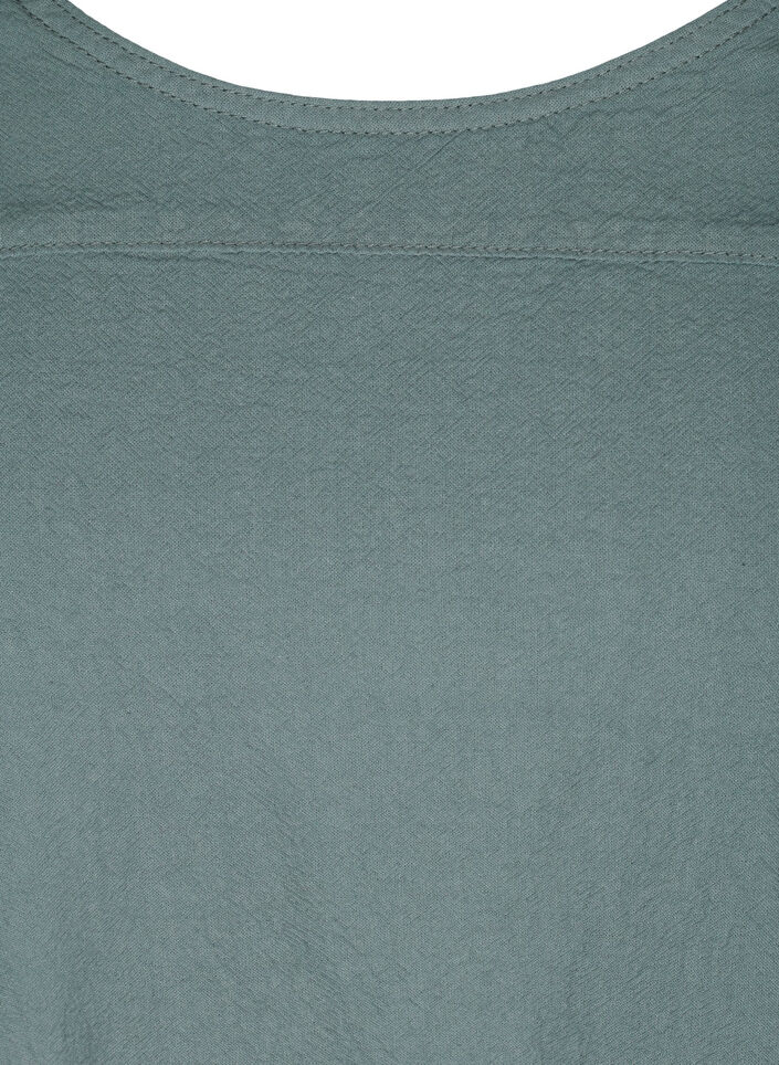 Kortermet kjole i bomull, Gr&oslash;nn, Packshot image number 2