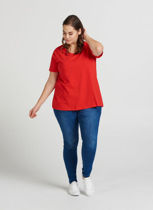 Basis t-skjorte, High Risk Red, Model image number 0