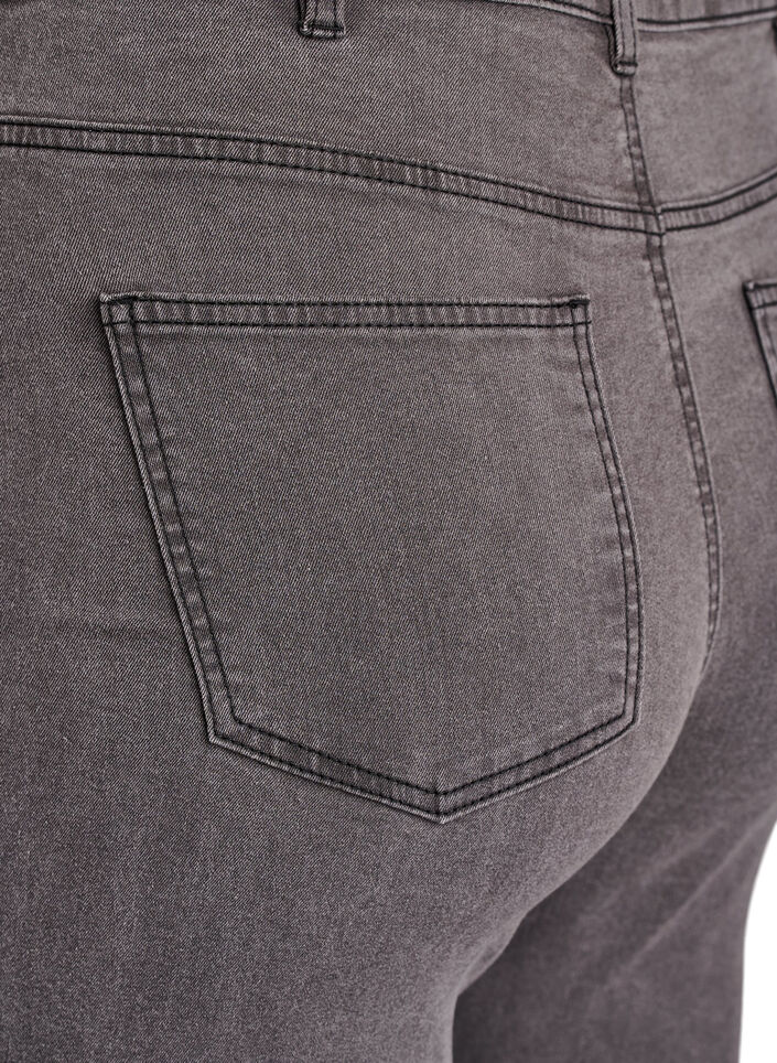 Amy super slim fit jeans med h&oslash;y midje, Gr&aring;, Packshot image number 3